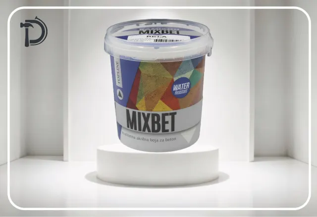 Ngjyre per beton 1kg e bardhe
